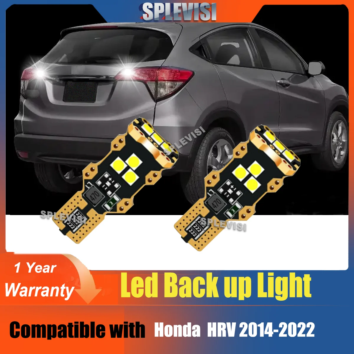 

LED Reverse Light Accessories Backup Lamp 6000K White For Honda HR-V HR V HRV 2014-2022 2015 2016 2017 2018 2019 2020 2021 2022