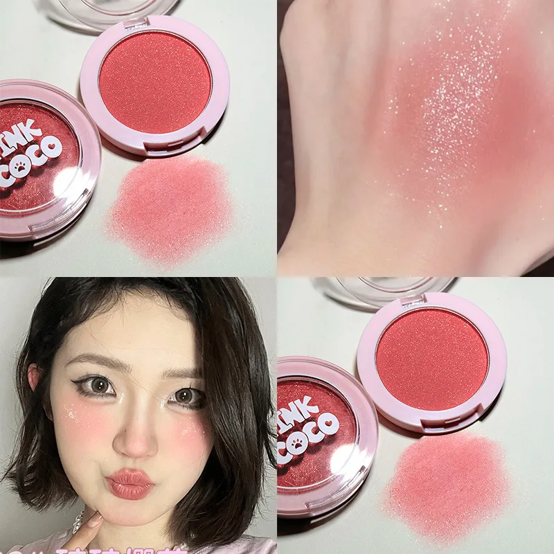 초보자 메이크업 아이섀도 팔레트 터치업 파인 글리터 모노크롬 블러쉬 개발 비즈 캐주얼 사용을 위한 매트 형광펜