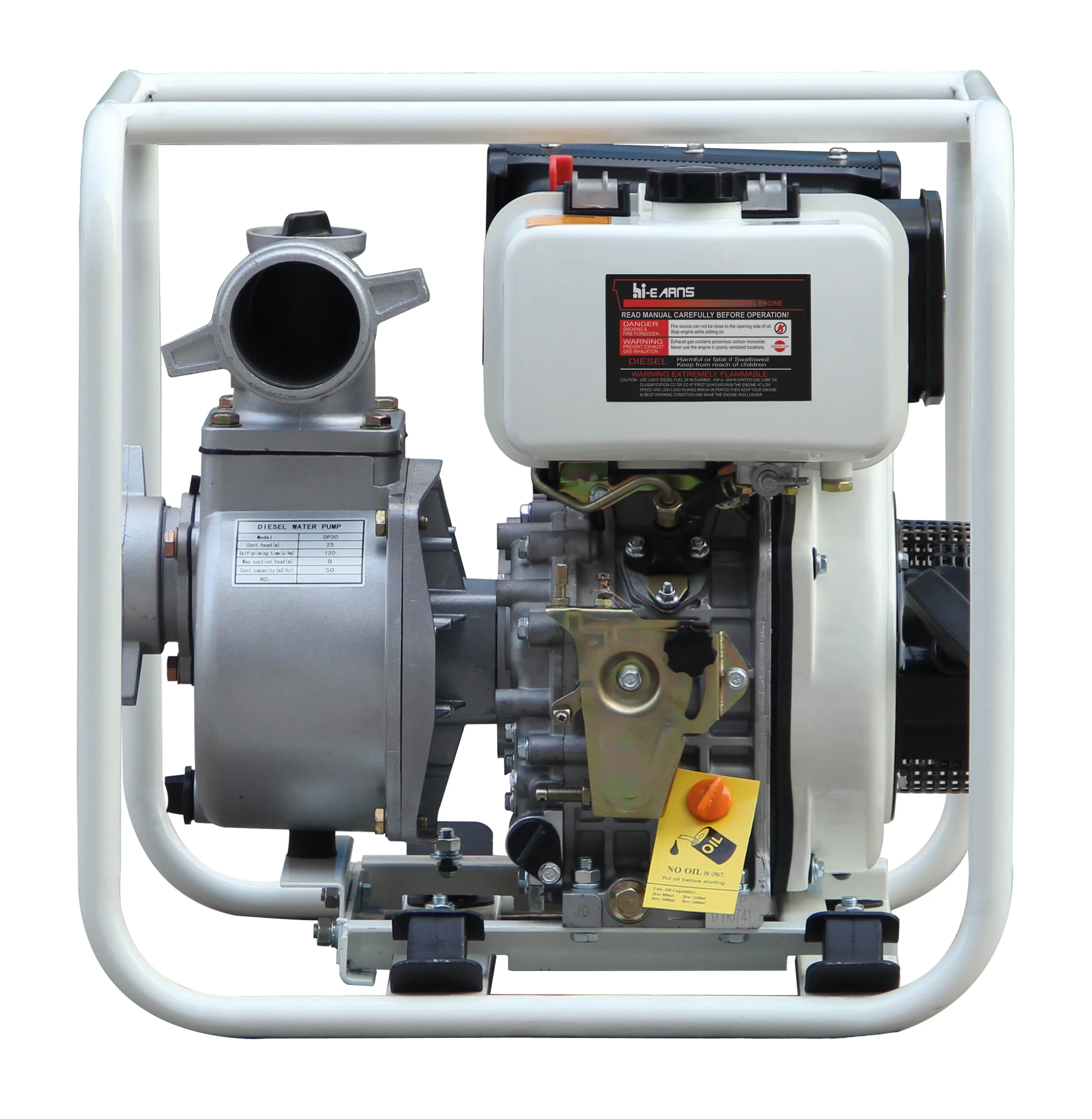 

Hiearns 3inch Electric Start System Fire Sea Sewage Centrifugal diesel Pump Alloy Pump Body