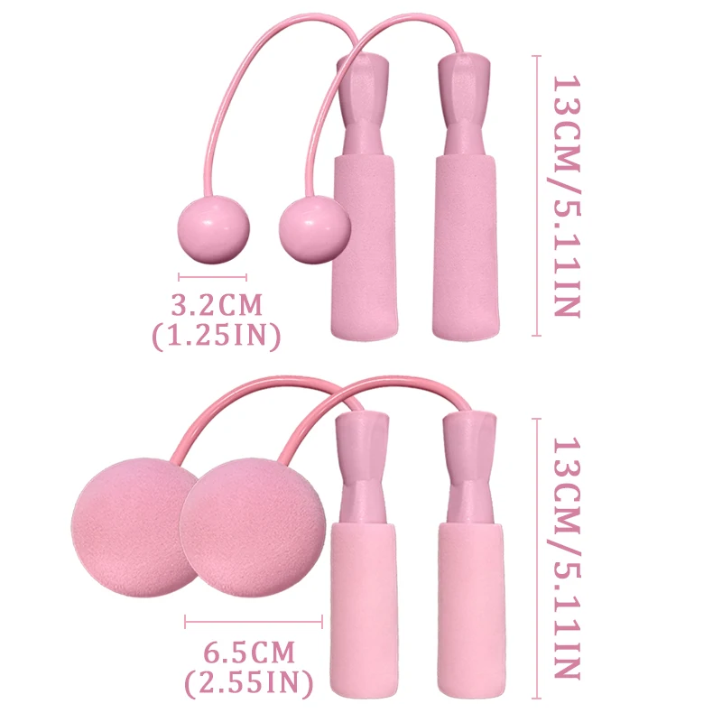 حبل القفز اللاسلكي مع كرات ثقيلة، تدريب اللياقة البدنية، كمال الأجسام، حبل الطفر السريع، معدات الصالة الرياضية المنزلية #2