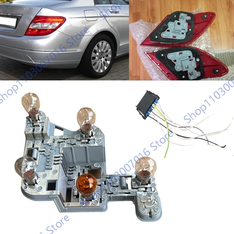 For Mercedes Benz W204 C Class C180 C200 C280 C300 C320 2007-2011 Tail Light Lamp Bulb Holder Circuit Board base Accessories