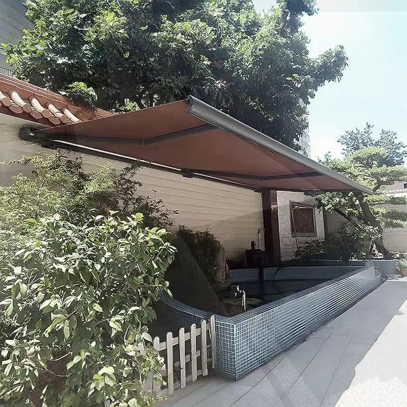 

Motorized Folding Awning Waterproof Heavy Duty Outdoor Patio Garden Camping Motorized Awning Waterproof Canopy Retractable Awnin