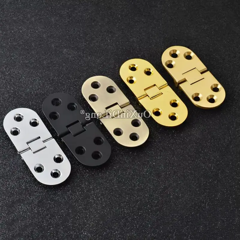 Brand New 8PCS Zinc Alloy / Brass Folding Flap Hinges Dinning Table Wood Cases Hidden Hinges Folding Cabinet Door Hinges