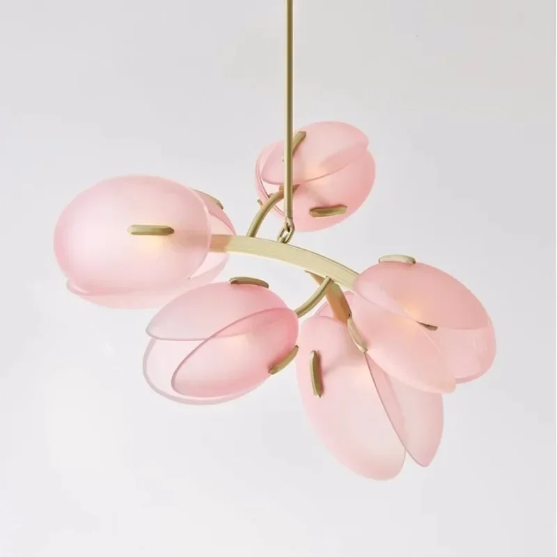 

Nordic Style Flower Led Ceiling Chandelier for Living Dining Room Food Table Bedroom Pendant Lights Home Decor Luster Luminaires