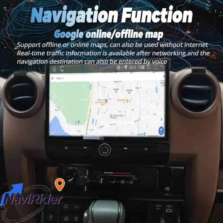 Android Navigation 11.5inch For Toyota Land Cruiser LC70 LC76 LC79 2007-2024 Carplay Head Unit Stereo Screen Multimedia Player
