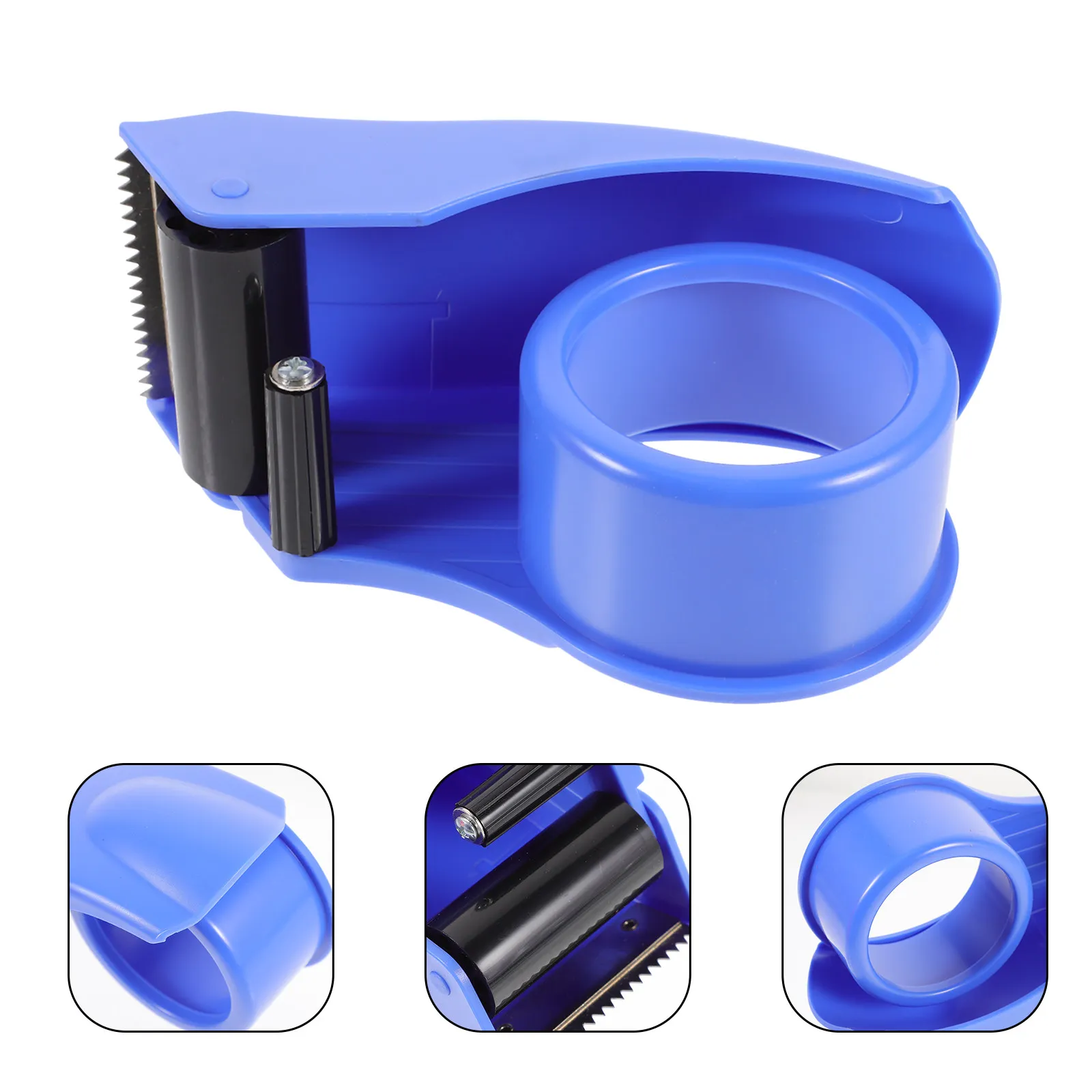 2pcs-handheld-tape-dispenser-lightweight-plastic-frame-tape-ergonomic-packaging-cutter-warehouse-tool