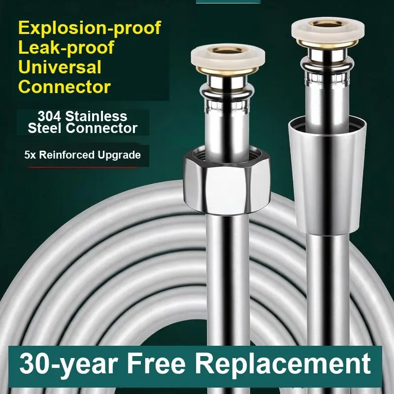 Bathroom PVC Shower Hose 4 Points Thickened Explosion-proof and Anti-winding Shower Outlet Pipe