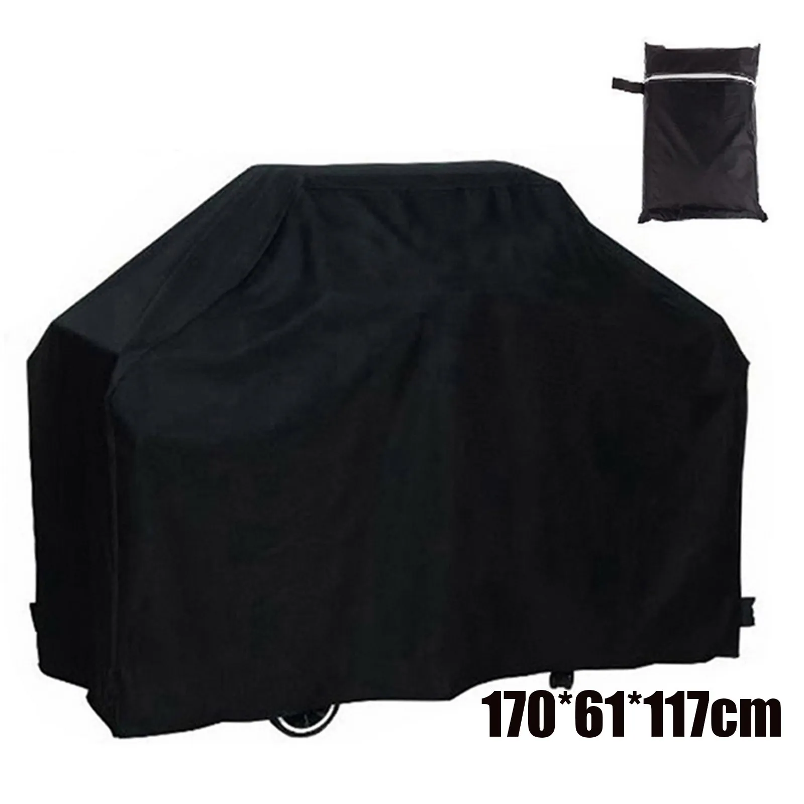 Heavy Duty Oxford Bbq Grill Cover Waterproof Outdoor Patio Grill Protector Easy Clean All Weather Defense 170x61x117cm view 3