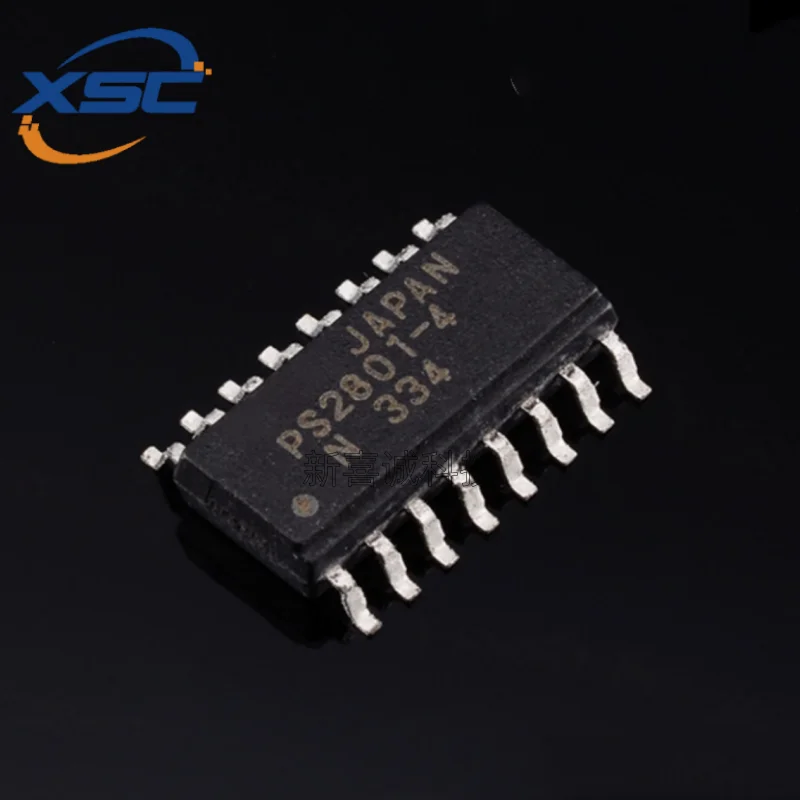 Brand new/Original PS2801-4 PS2801-4-F3-A Four-Channel Optocoupler Package SOP-16