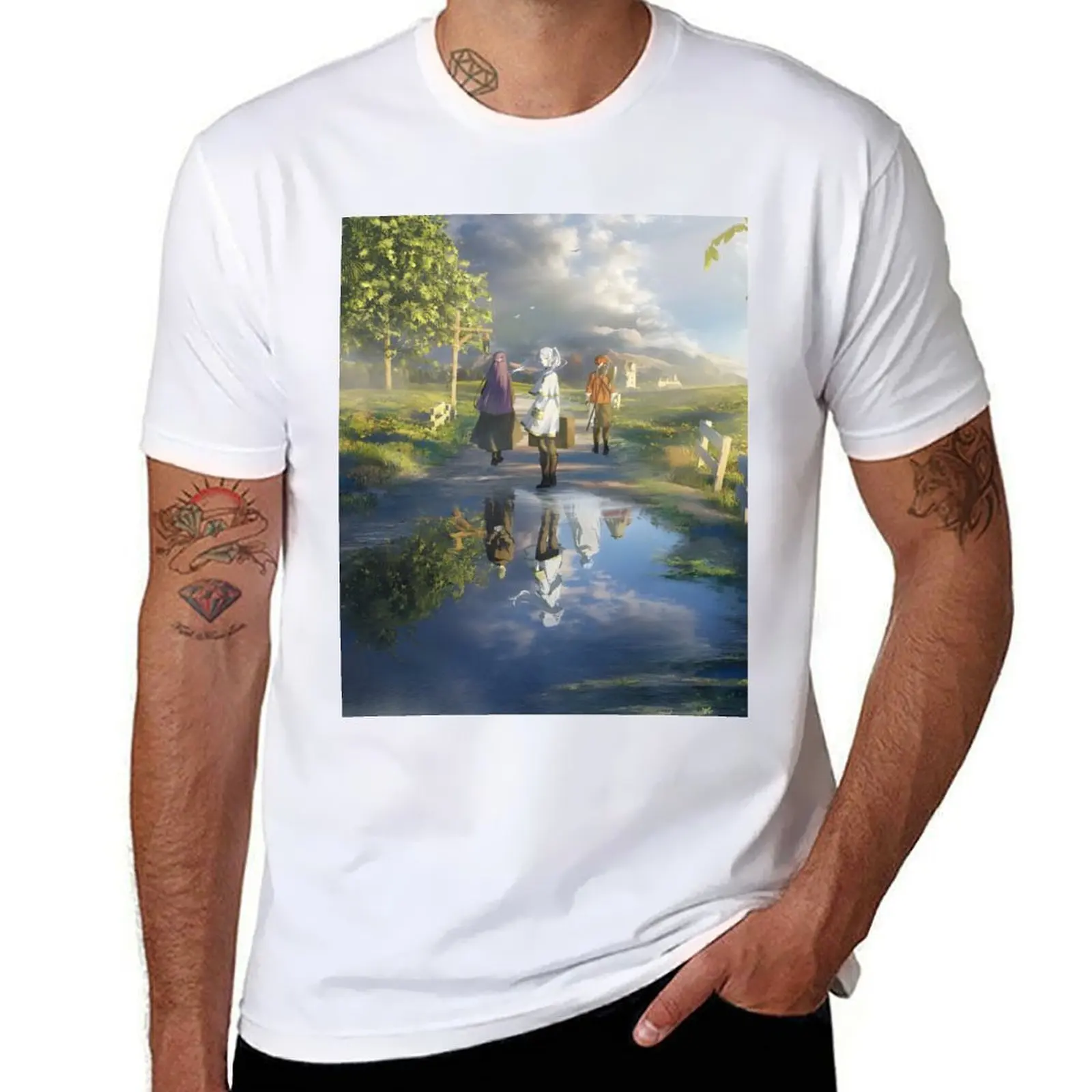 

no Sousou Frieren T-Shirt Thanksgiving Day Tee Top