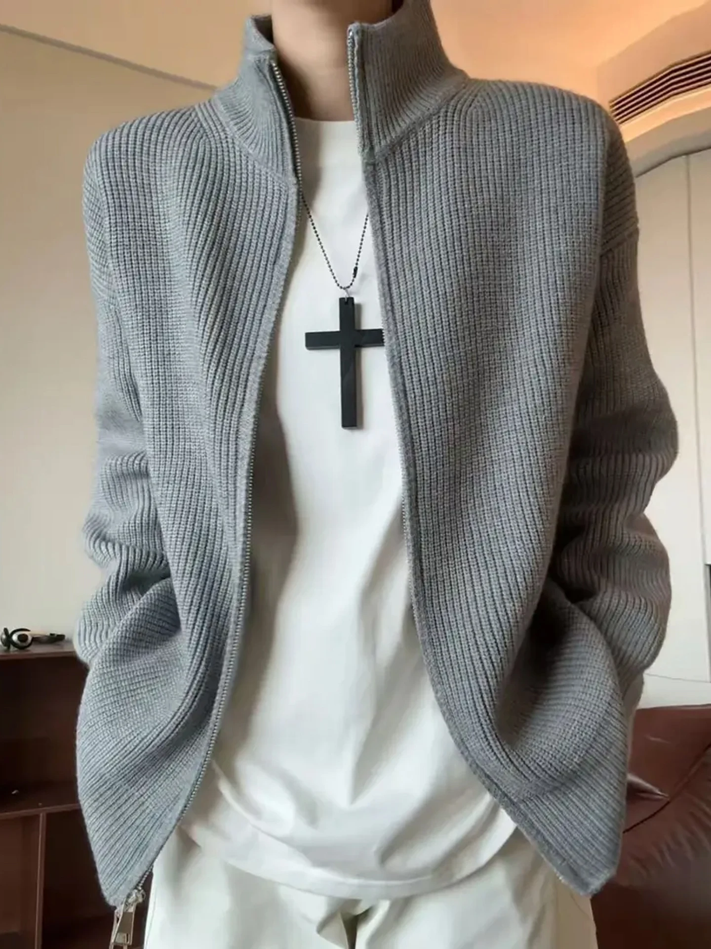 Ay Stand Collar Kni… - image