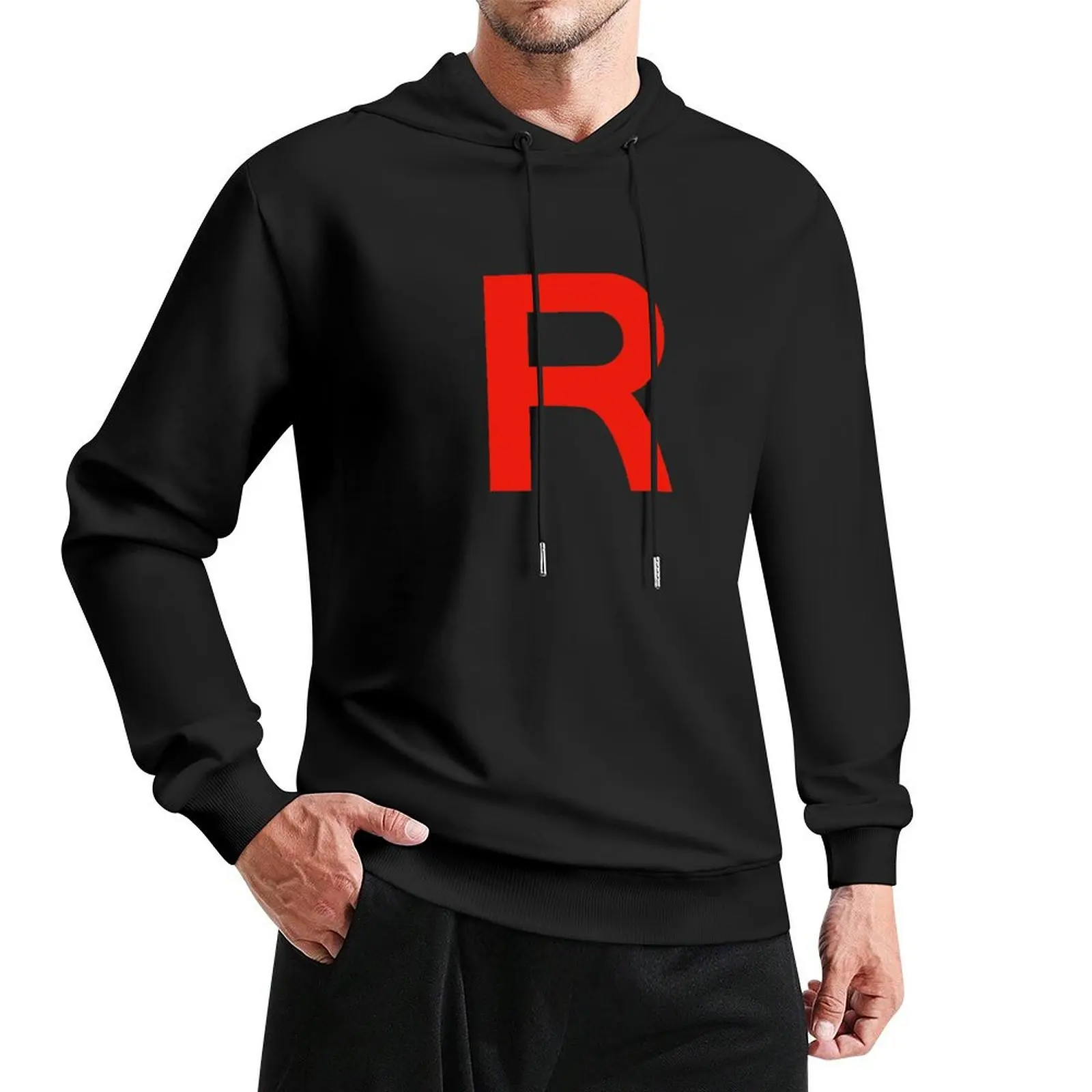 Team Rocket Pullover Hoodie streetwear men men clothing men's sweat-shirt aesthetic clothing mens hoodies