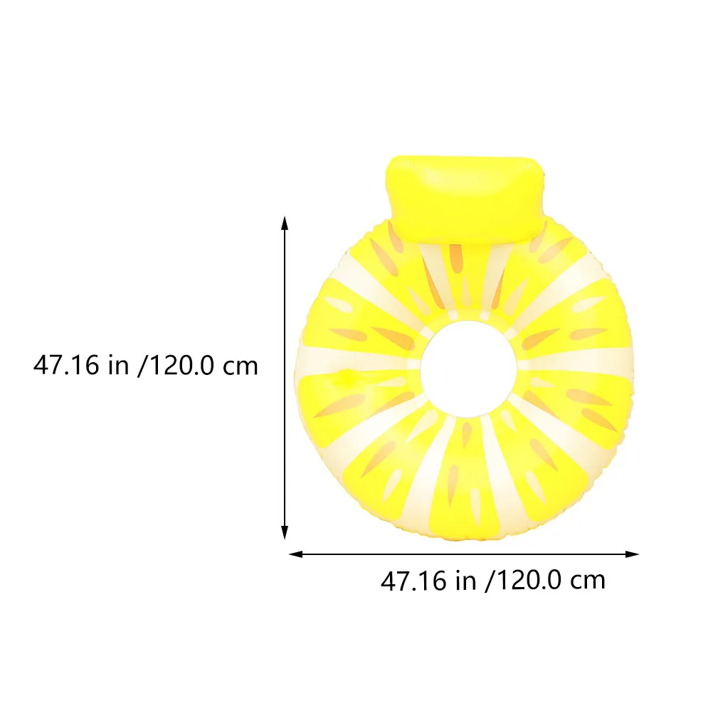 Aufblasbarer Frucht-Schwimmring aus dickem PVC – Leichter Reise-Schwimmreifen für den Pool – Sommergeschenk & Poolzubehör