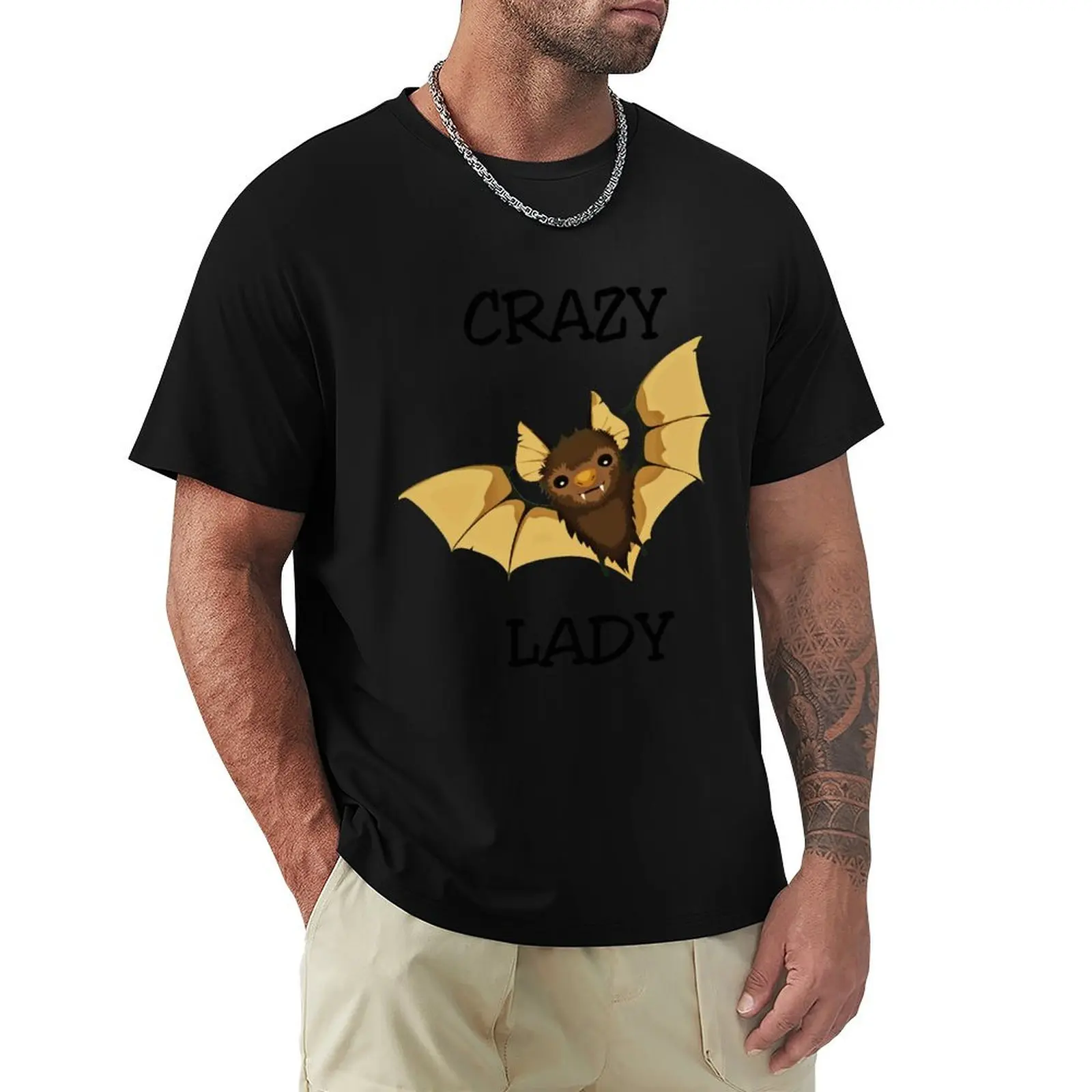 

Crazy Bat Lady Design for Bat Lovers T-Shirt graphics hippie clothes oversizeds mens graphic t-shirts big and tall