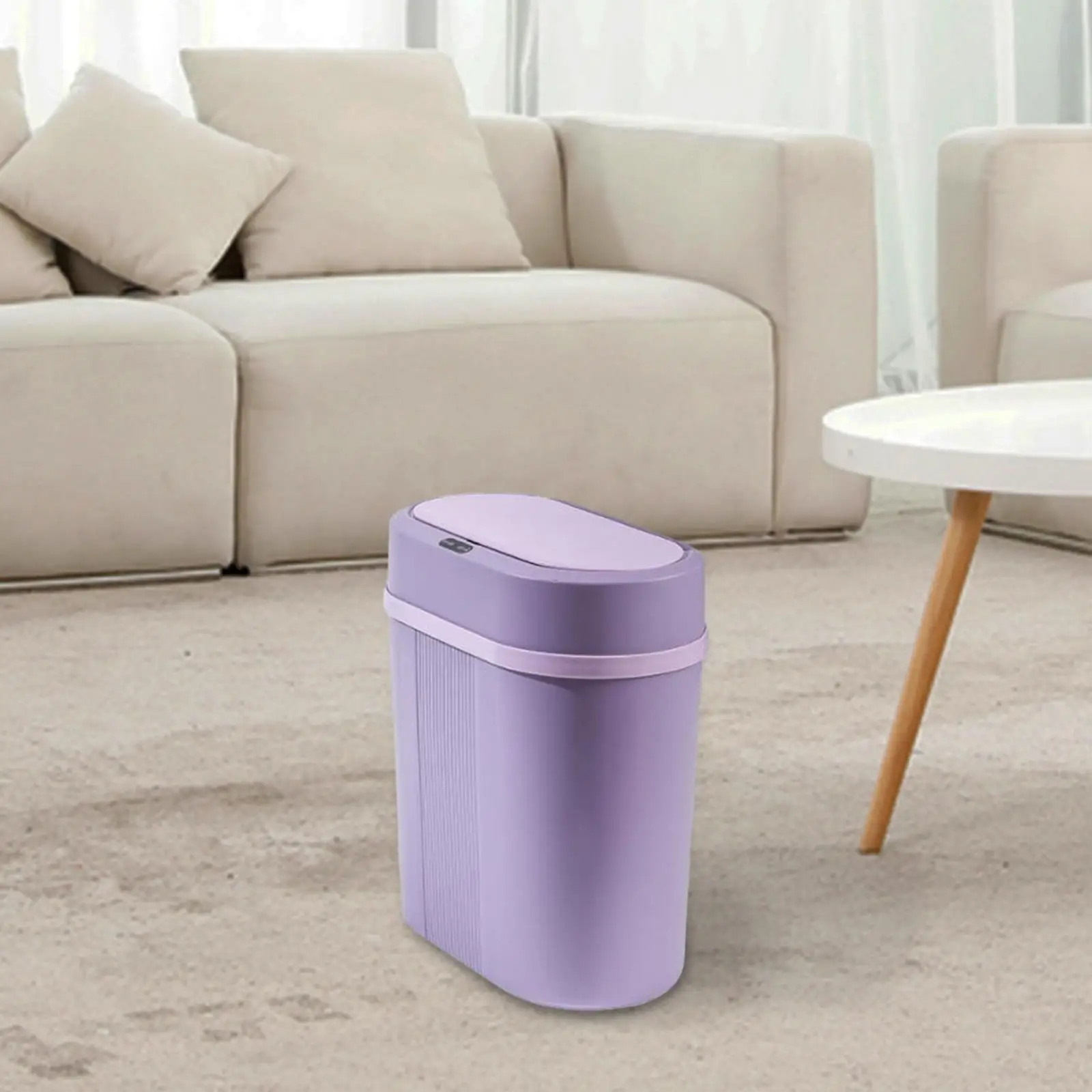 

Smart Trash Bin Waterproof Touchless Garbage Can Narrow Trash Bin Kitchen Trash Can for Bathroom Laundry Office Kitchen Toilet