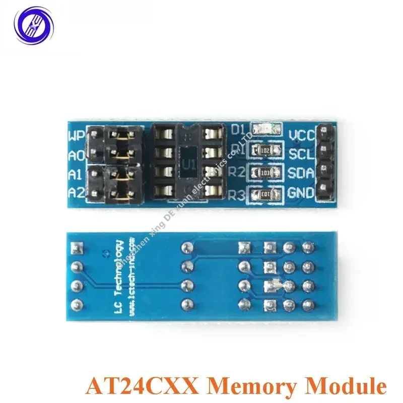 AT24CXX/02/04/16/32/64/128/256 EEPROM Memory Module Storage  I2C IIC Interface Without Chip Supports AT24C Series IC for Arduino