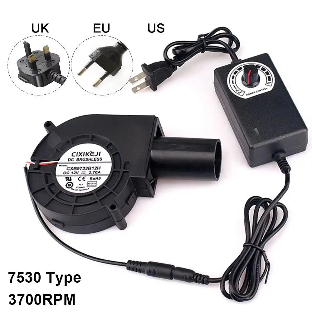 

1 шт. новый маленький двигатель для барбекю, 3700 об/мин с регулятором скорости, воздуходувка 7530, тип 220 В/110 В, вентиляторы для приготовления пищи