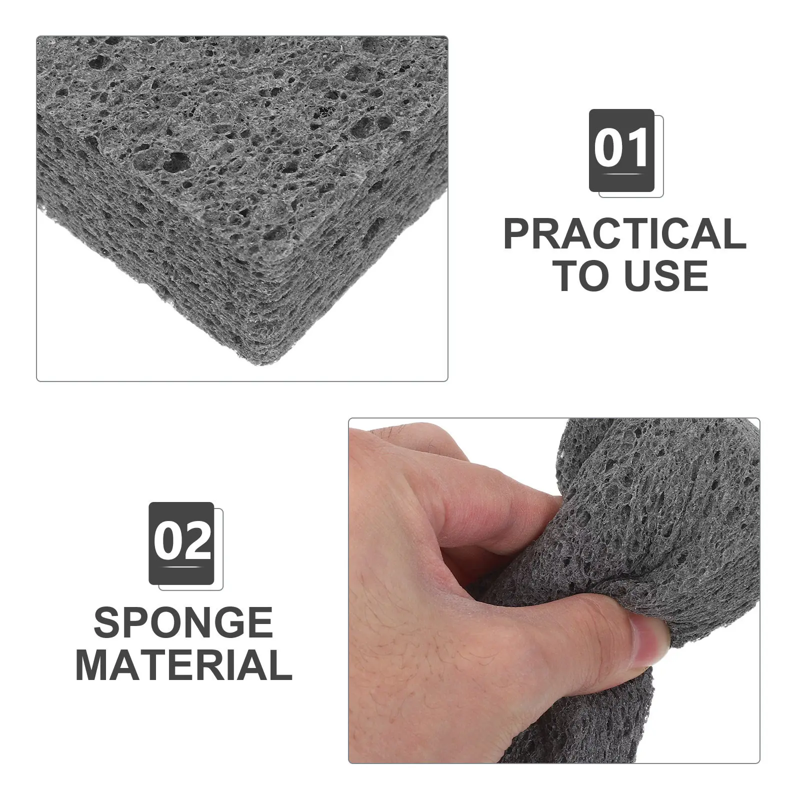 20Pcs Wood Pulp Non Scratch Cellulose Kitchen Sponge Dish Scrubber Cleaning Pads Sponges for Kitchen Dishwashing Bathroom Use