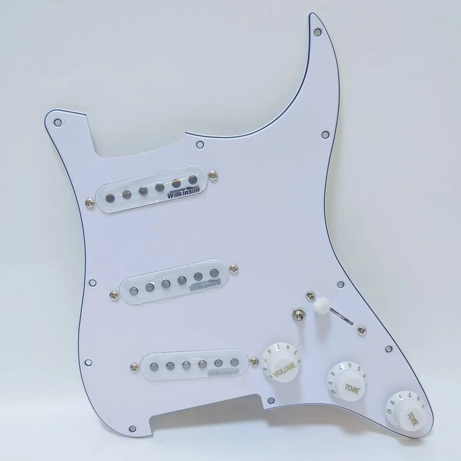 Guitar Prewired Loaded Pickguard W/ Alnico 5 Single Coil Pickups Set for USA ST Electric Guitars Replacement Parts