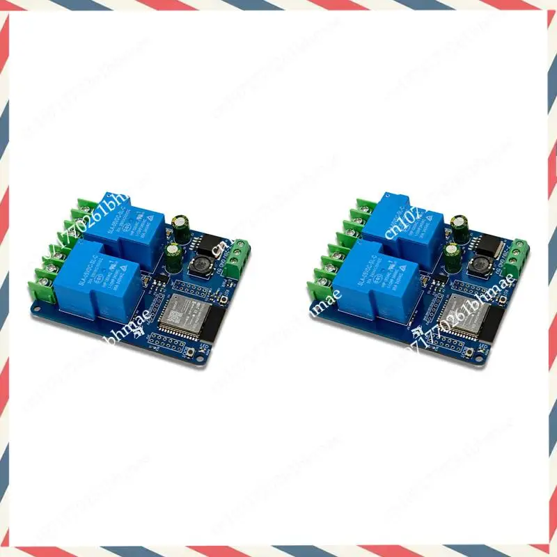 

-A21Z 2X DC7-28/5 В источник питания WIFI Bluetooth 2-канальный 30A релейный модуль макетная плата ESP32 вторичная разработка