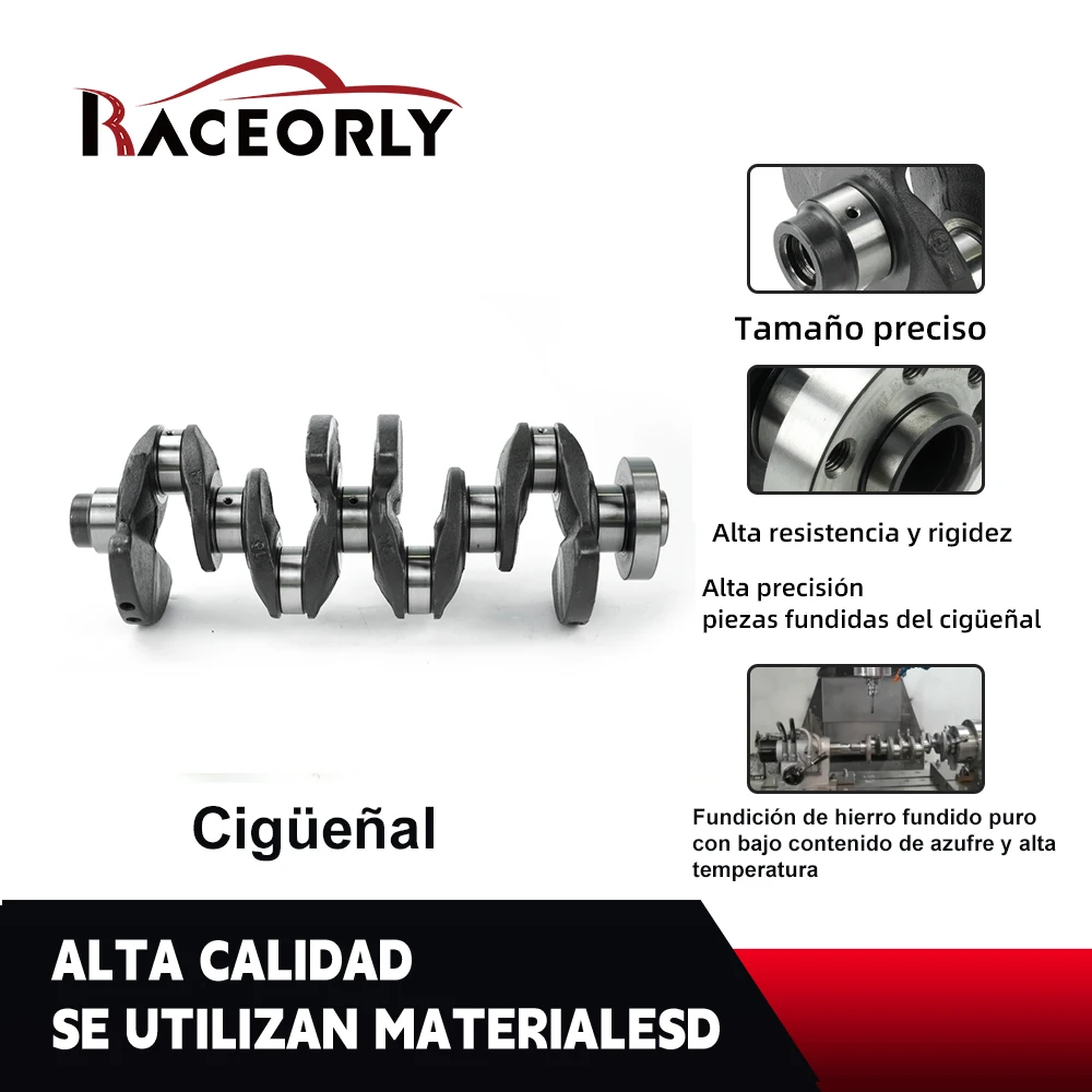 RACEORLY QT800-3 Crankshaft 11217640165 for BMW N20 2.0T 320i 428i 525i X1 X3 Z4 N20B20 Nitriding Crankshaft