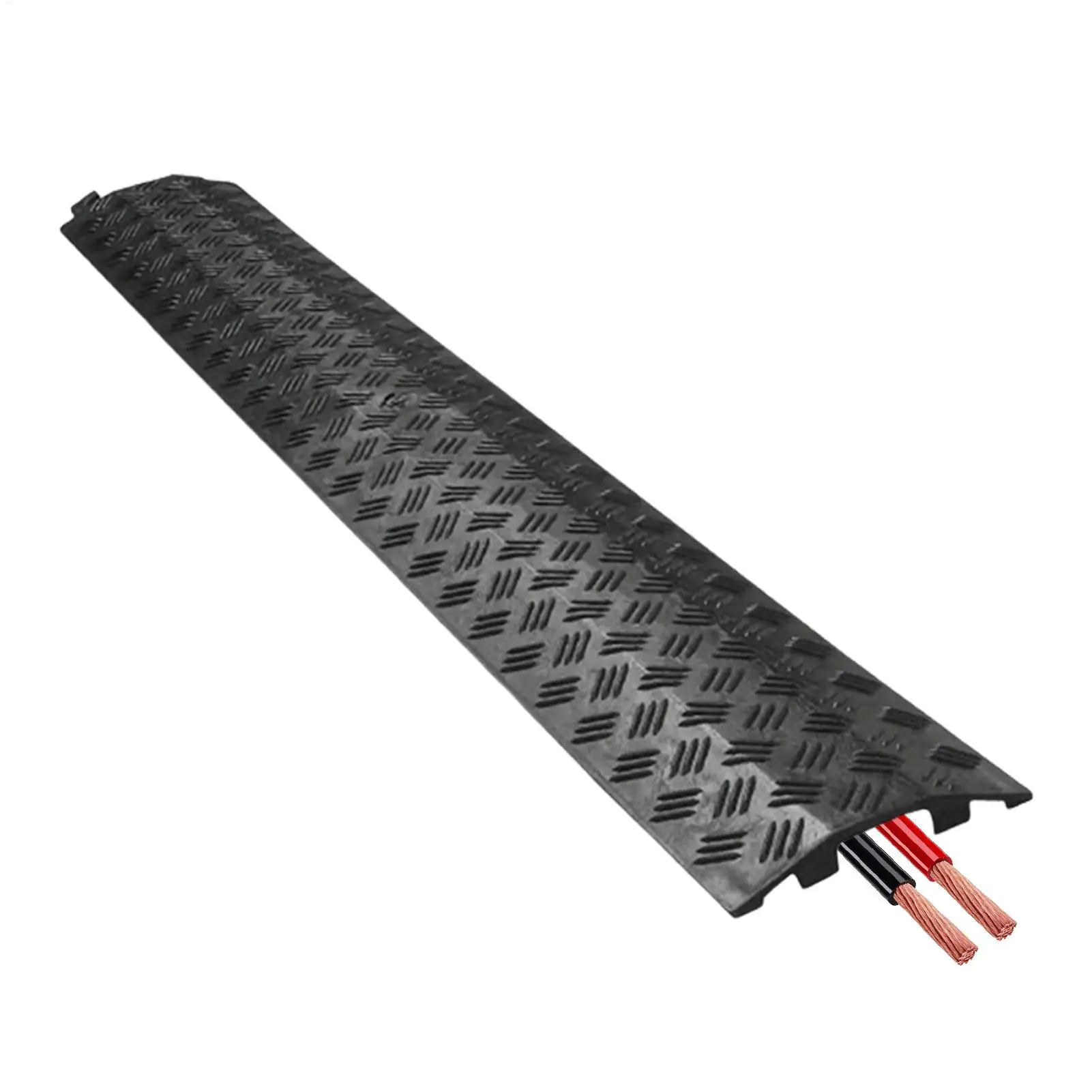 PVC Cable Ramp Outdoor Traffic Speed Bump Weather Resistant Speed Bump Cable Protection For Sidewalk Road Driveway Asphalt