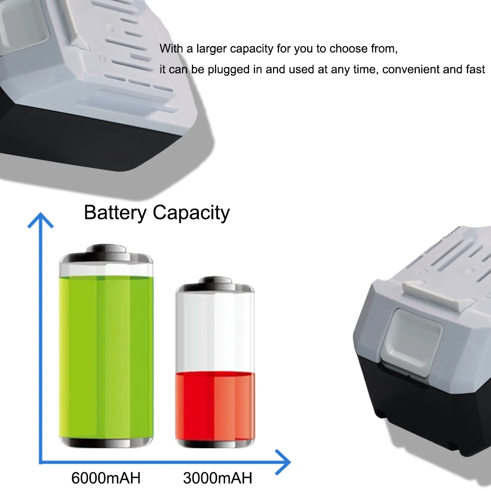 6000/8000mAh For Makita BL1813G Li-ion 18V Power Tools Battery BL1811G BL1815G BL1820G BL1813G BL1813G BL1811G 195608-4