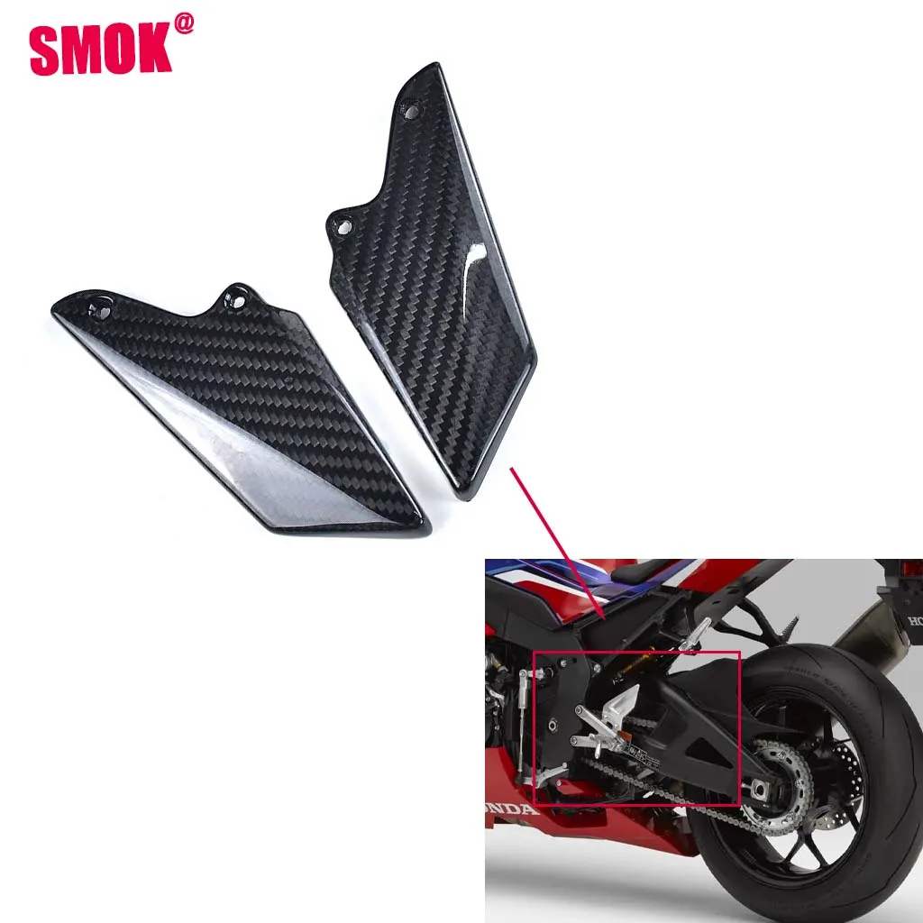 

100% 3K Full Dry Carbon Fiber Motorcycle Modified Accessories Fairing Heel Guards For HONDA CBR1000RR-R 2021+