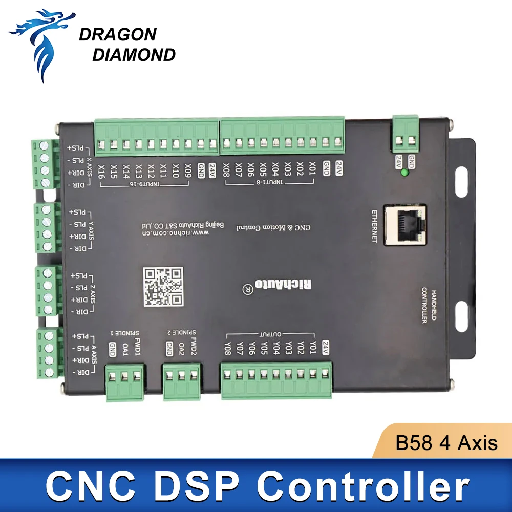 RICHAUTO B58 DSP CNC Controller ATC DSP Controller Colorful Display 4 Axis DC24V CNC Controller