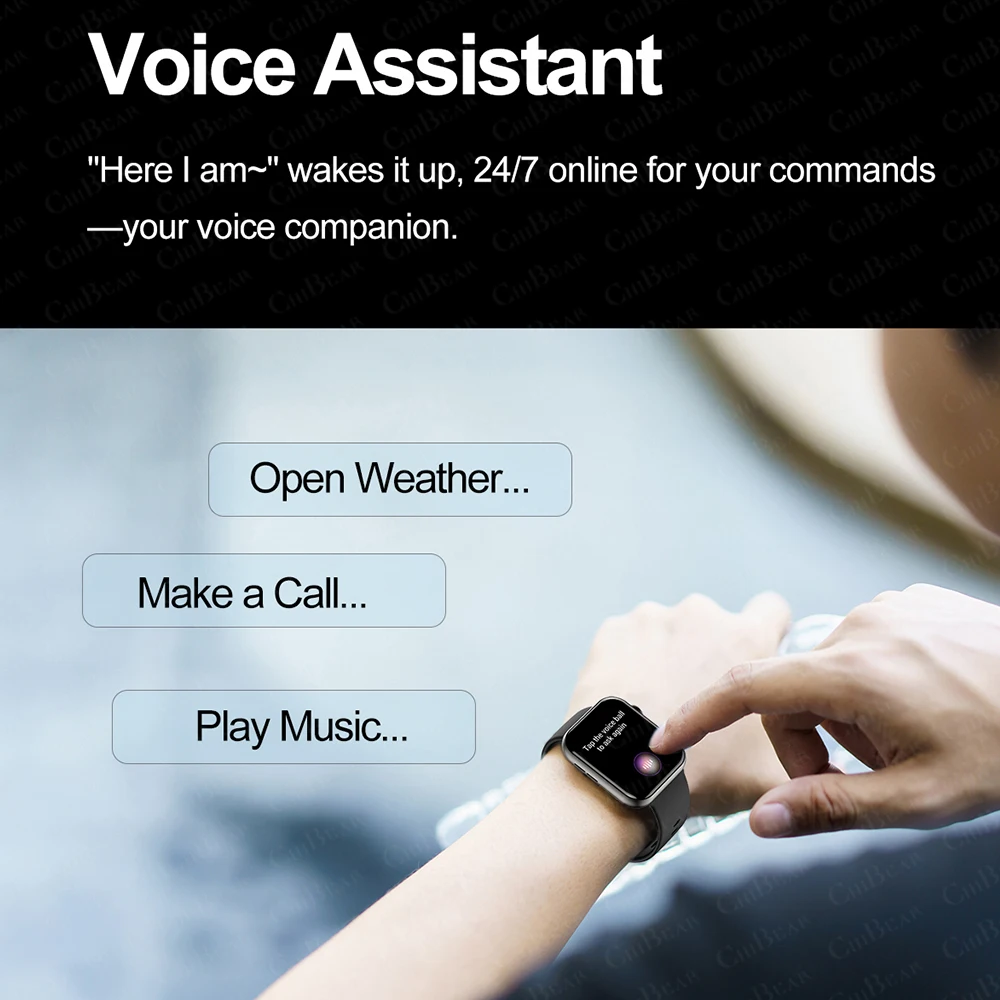 2025 nuevo reloj inteligente pantalla completamente táctil Bluetooth llamada AI voz ritmo cardíaco relojes impermeables pulsera deportiva reloj inteligente para mujer