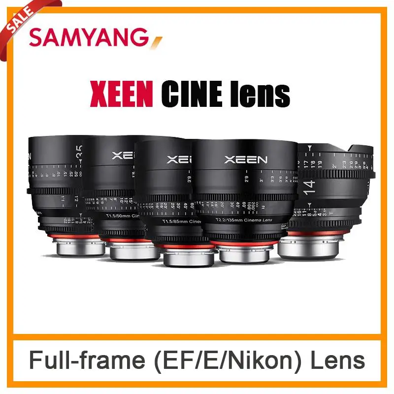 Samyang XEEN Professional Cinema Lens 8K HD Video Short Film Camera XEEN Series (14mm/24mm/35mm/50mm/85mm/135mm) For PL EF E MTF