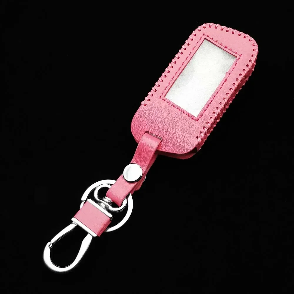 A93 New Fashion Style Leather Case For Starline A93 A63 Car Alarm 4 Buttons Remote Controller LCD Keychain Cover