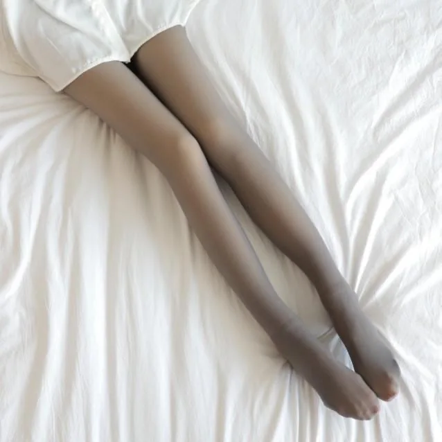 Thermische Kousen Vrouwen Fleece Gevoerde Panty Warme Winter Hoge Taille Sexy Doorschijnende Zwarte Panty Thermische Legging Panty Vrouwen
