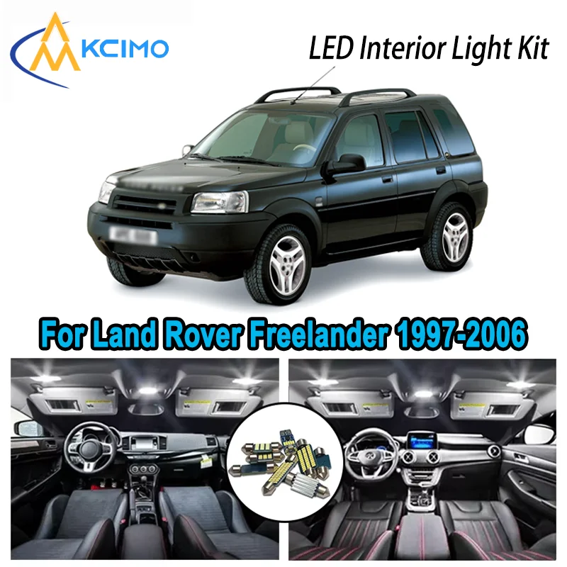 

Для Land Rover Freelander 1 L314 1997-2006 гг. Премиум Яркий светодиодный внутренний купол Карта багажника Комплект автомобильных светодиодных ламп Canbus без ошибок