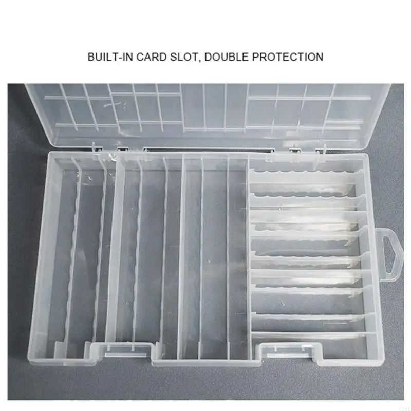 U75B Battery Organize Box Lightweighted for AA 3A Batteries Storage Case for Home Office or Travel Use