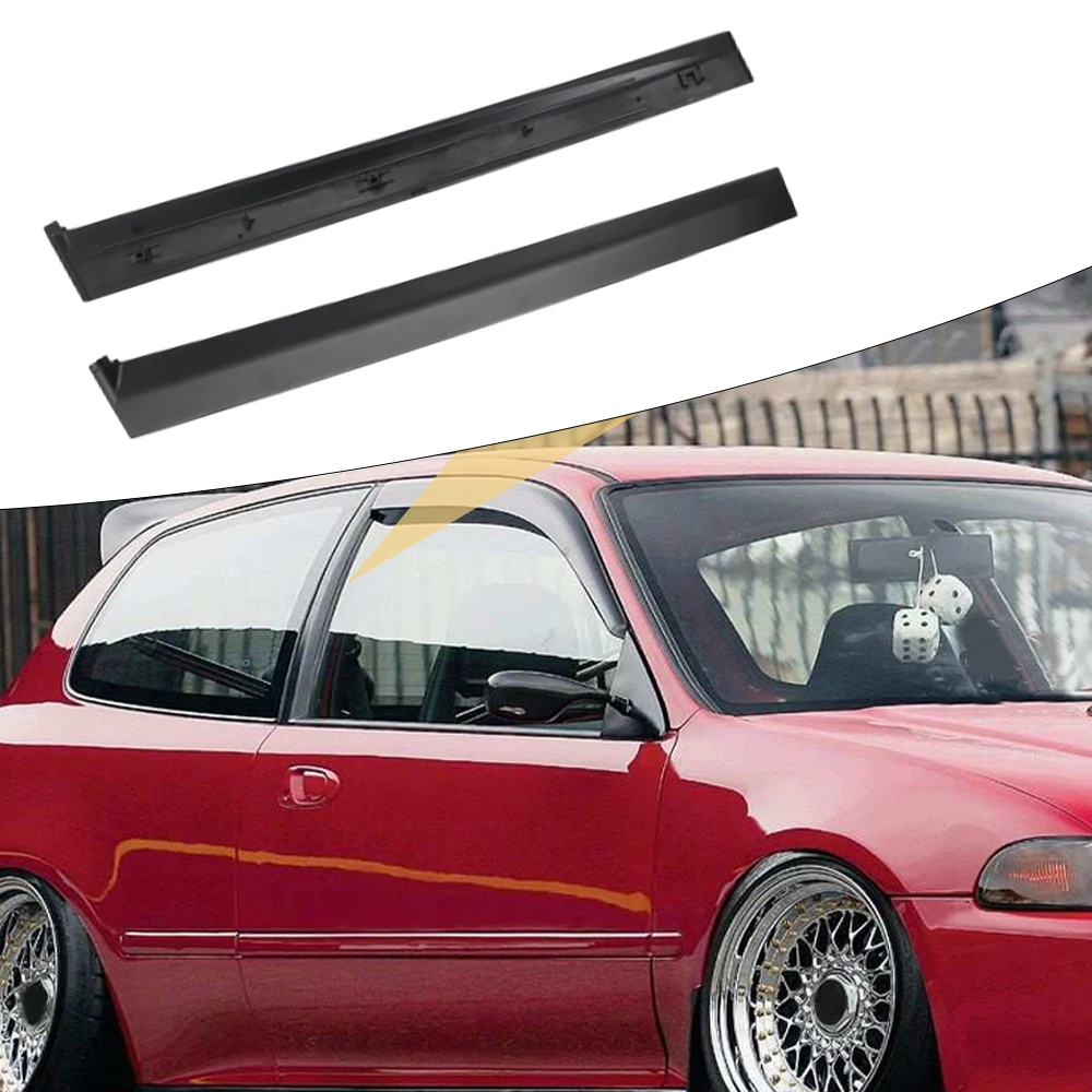 

2Pcs Car Windshield A-Pillar Trim Molding Door Garnish Trim Pillar for Honda Civic 2Dr 3Dr 1992-1995 72470-SR3-003,72430-SR3-003