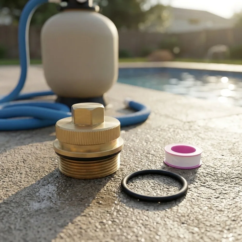 Metal Pool Filter Drain Stopper Cap Compatible With Pentair=FNS=Plus=D.E.=Filters,Part #190030,Leak-Proof For Efficient Drainage