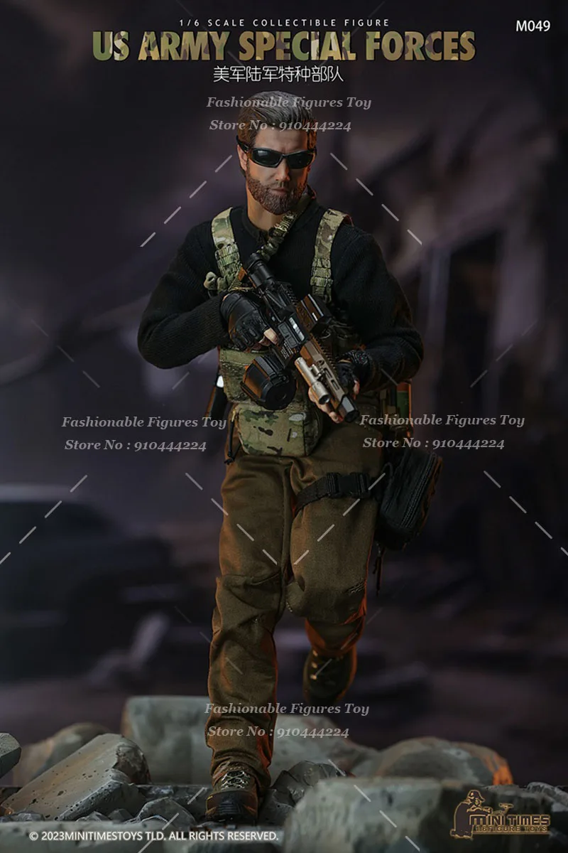 Mintimes اللعب M049 1/6 الرجال الجندي الجيش القوات الخاصة مجموعة كاملة العسكرية القتالية دمية 12 بوصة عمل الشكل الألعاب العسكرية #6