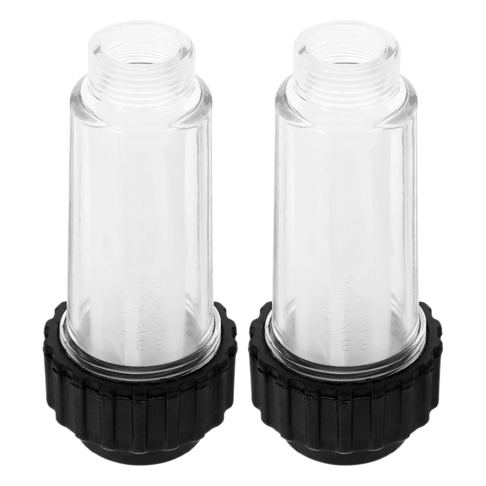 2pcs Pressure Washer Filter Inlet Water Filter For High Pressure Washer Garden Hose Rv Car Wash Sediment Removal Long Life