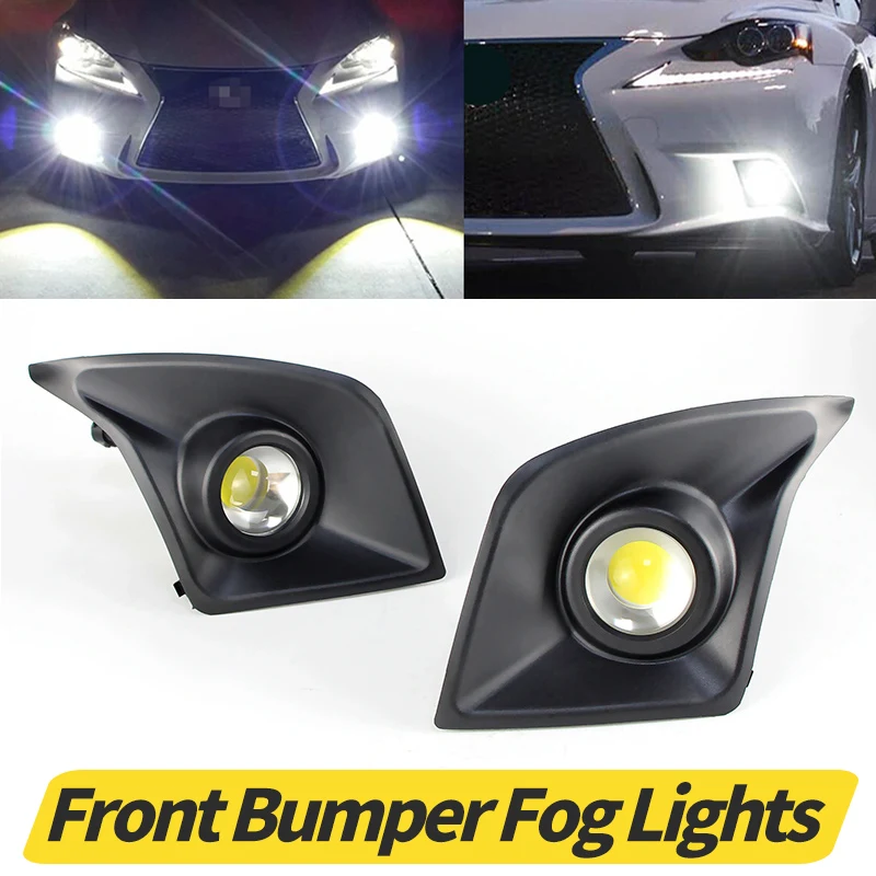 

Противотуманные фары переднего бампера для Lexus IS200T F-Sport IS250 IS300 IS350 2014-2016, противотуманные фары, дневные ходовые огни, детали крышки DRL