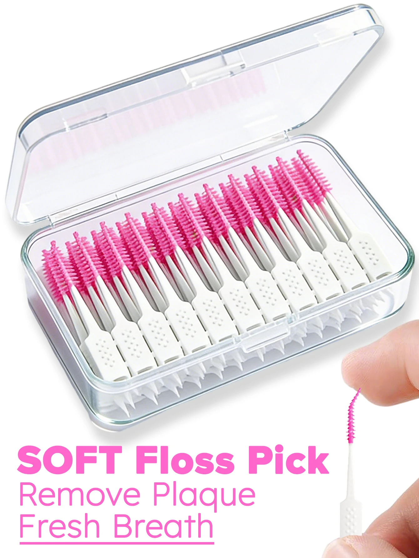 Vaclav Dental Floss Pick Soft Silicone Interdental Brush Floss Pick For Teeth Toothpick Brush Between Teeth Tooth Flossing Brush