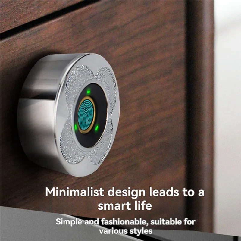 

FEDI-Fingerprint Lock Electronic Door Lock No Punching Low Power Consumption Biometric Tricolor Lamp