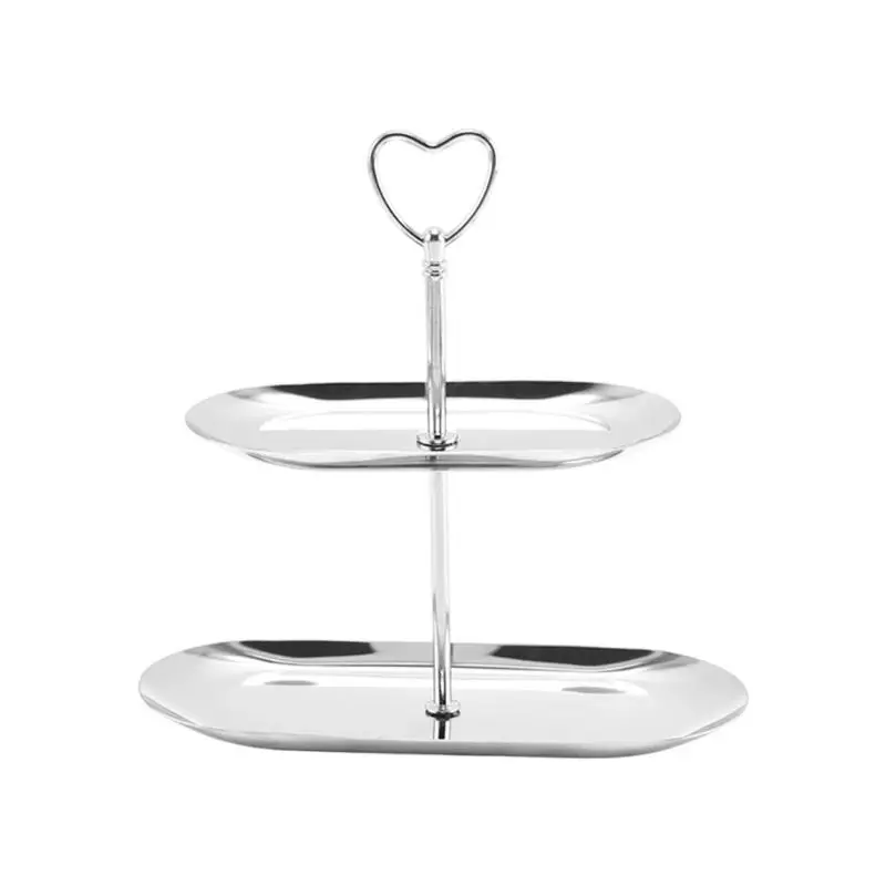 Cake Rack 430 Metal Display Piece with Top Handle for Pastry Fruit Table Service and Home Gathering Presentation D2RD