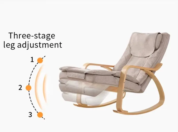 人間工学に基づいたマッサージロッカーリクライニングチェア熱と振動ネックバックマッサージ取り外し可能な快適な詰め物リビングルームラウンジチャイ