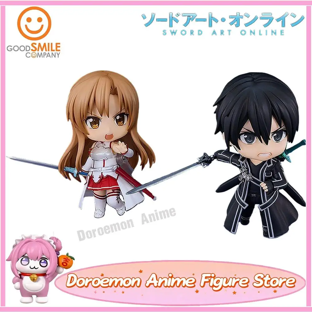 

В наличии оригинальные хорошие улыбки GSC Nendoroid 1689 1669 Sword Art Online Kirito Asuna 2,0 Коллекционные фигурки, подарки, модель