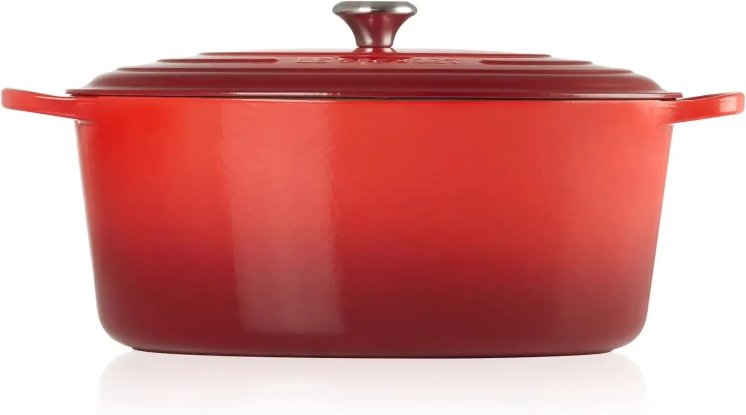Enameled Cast Iron Signature Oval Dutch Oven, 15.5 qt., Cerise