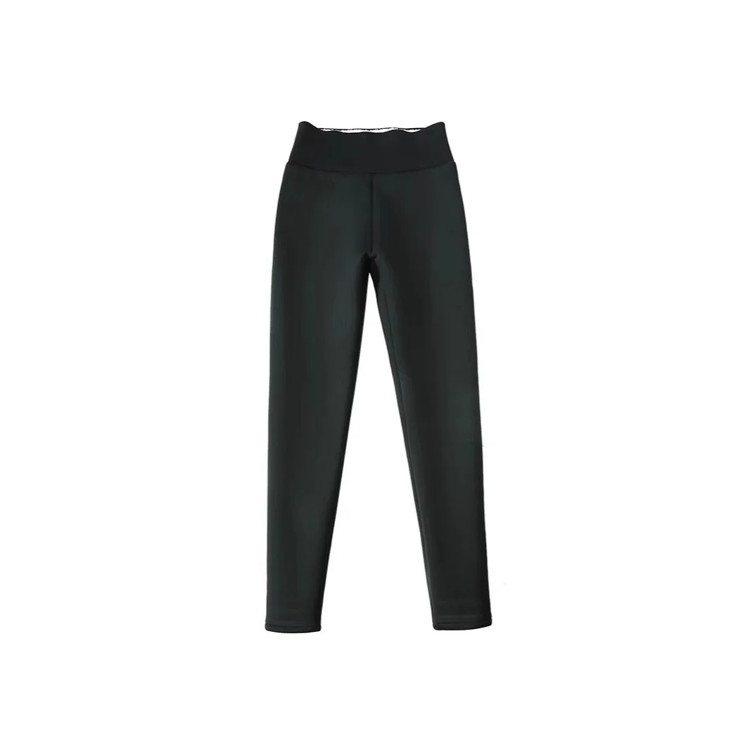 Thiened cintura alta cordeiro veludo leggings feminino outono inverno quente calças de yoga controle de barriga emagrecimento perna uma calça