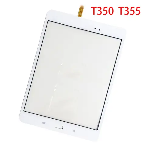10Pcs Touch Screen Panel Replacement For Samsung Galaxy Tab A 8.0 T350 T355 Digitizer Sensor Glass Lens With Adhesive