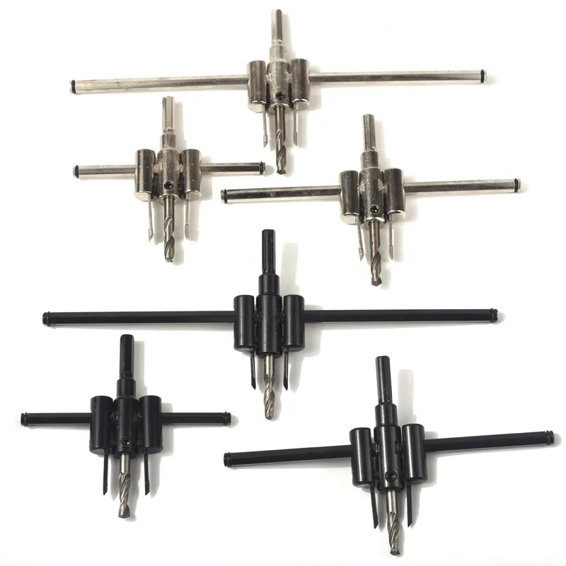 Imagem -02 - Carpintaria Broca Bit Ajustável Aeronaves Círculo Buraco Viu Carpintaria Abridor Liga Fresas Ferramentas Portfólio 30 Mm300 mm