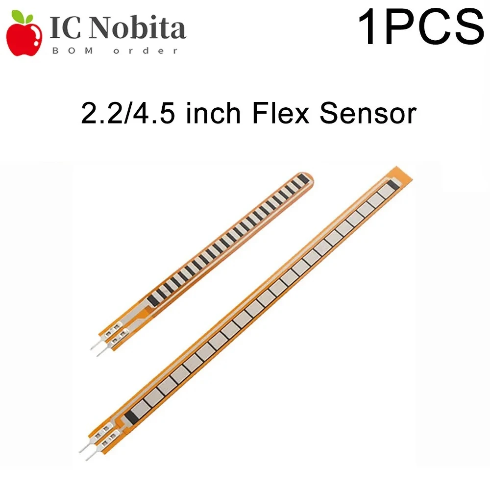 1PCS 2.2/4.5 inch Flex Sensor for Robotic Hand Glove Data Glove Kit for Arduino DIY Bend Sensing